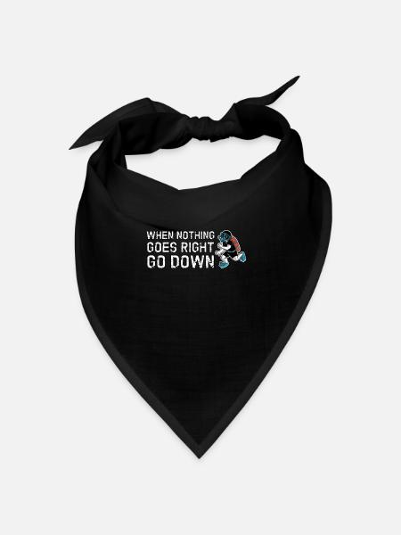 Apnoetaucher Freitaucher Freediver Taucher - Bandana Dreieckstuch - Schwarz
