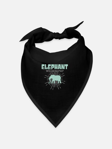 elephant whisperer - Bandana Dreieckstuch - Schwarz