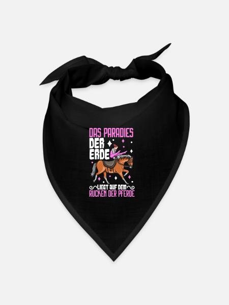 Voltigieren - Bandana Dreieckstuch - Schwarz