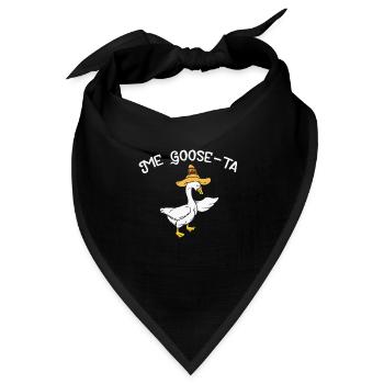 Me Goose Ta, Spanische Gans - Bandana Dreieckstuch - Schwarz - Vorne