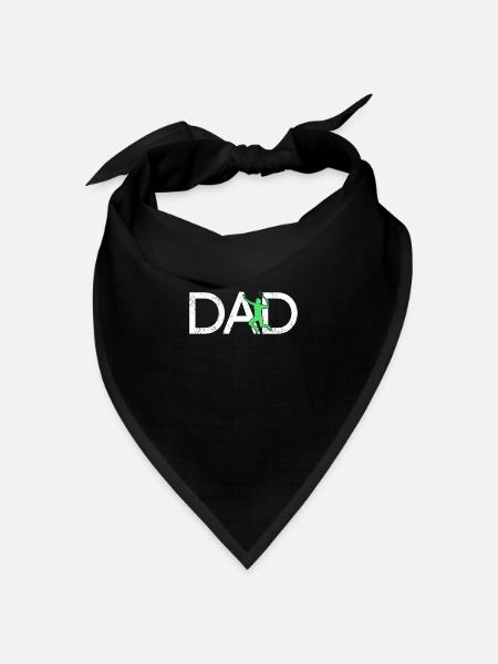 Badminton Papa - Bandana Dreieckstuch - Schwarz