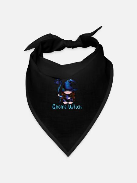 Halloween Witch Gnomes Gnome Lover Funny Gnome - Bandana Dreieckstuch - Schwarz