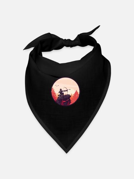 Arrowtag Bogenschießen - Bandana Dreieckstuch - Schwarz