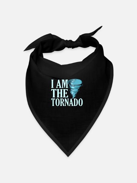 Tornado - Bandana Dreieckstuch - Schwarz