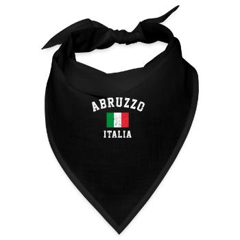 Abruzzo Italia Italy - Bandana Dreieckstuch - Schwarz - Vorne