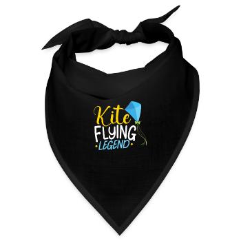 Kite Flying Kite Fan Für Fite Flying Lovers - Bandana Dreieckstuch - Schwarz - Vorne