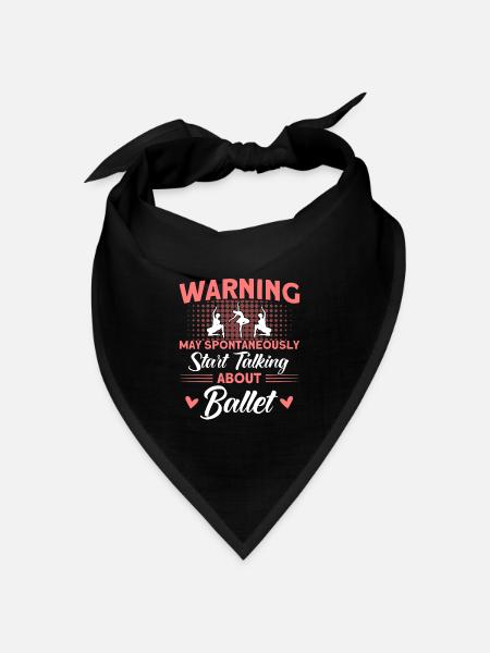 Ballett Tänzerin Ballett tanzen Ballett Mädchen - Bandana Dreieckstuch - Schwarz
