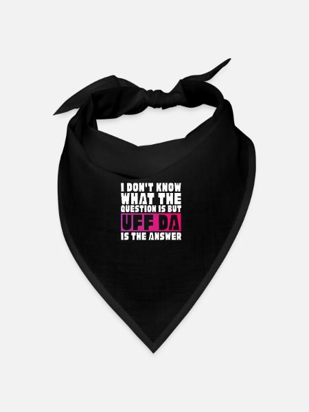 Norwegen - Bandana Dreieckstuch - Schwarz