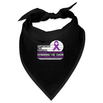 Drug Overdose Awareness Shirt, das die - Bandana Dreieckstuch - Schwarz - Vorne