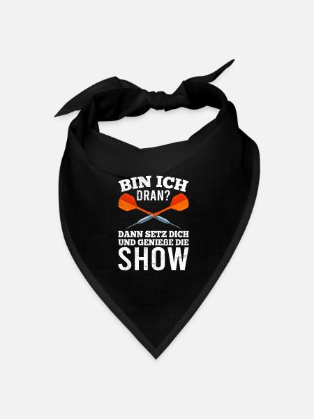 Dart spielen Dart Flights Darts Punktzahl Dart - Bandana Dreieckstuch - Schwarz
