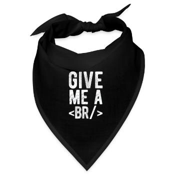 Software Ingenieur Informatiker Programmierer - Bandana Dreieckstuch - Schwarz - Vorne