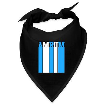 Nordsee Amrum - Bandana Dreieckstuch - Schwarz - Vorne