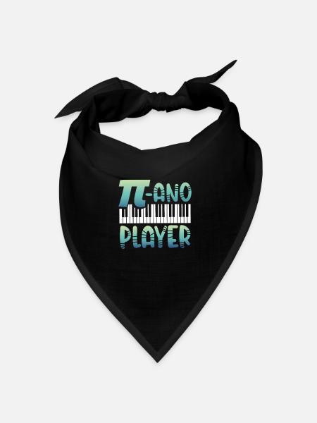 Mathe pianist - Bandana Dreieckstuch - Schwarz