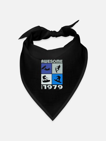 Awesome since 1979. Wakeboard Lifestyle - Bandana Dreieckstuch - Schwarz