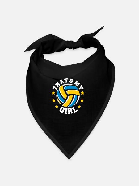 Volleyball Volleyballer Mutter Volleyball Mama - Bandana Dreieckstuch - Schwarz