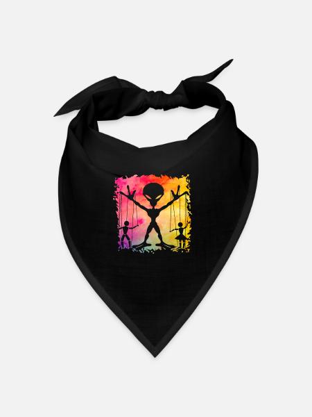 Alien - Bandana Dreieckstuch - Schwarz