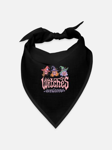 Hexen - Witches Party Gruppe - Bandana Dreieckstuch - Schwarz