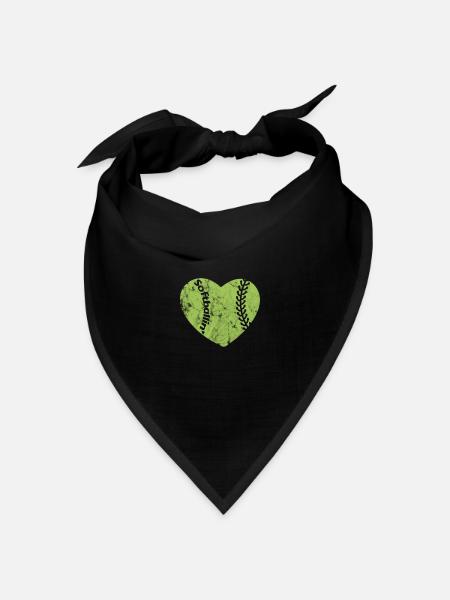 Softball - Bandana Dreieckstuch - Schwarz