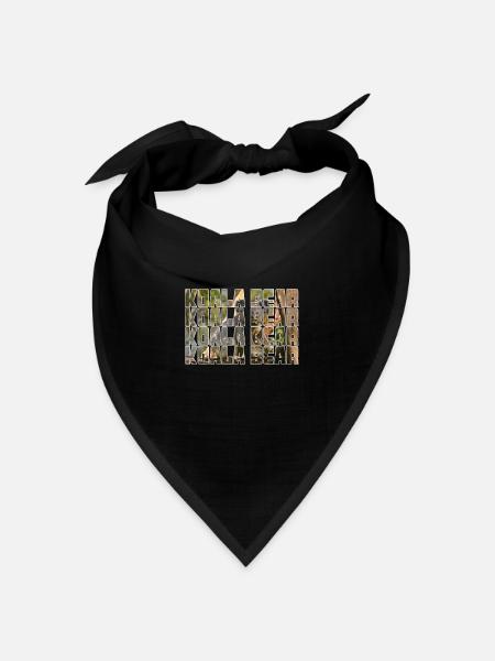 Koala Bär - Bandana Dreieckstuch - Schwarz