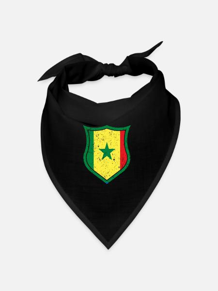 Senegal - Bandana Dreieckstuch - Schwarz