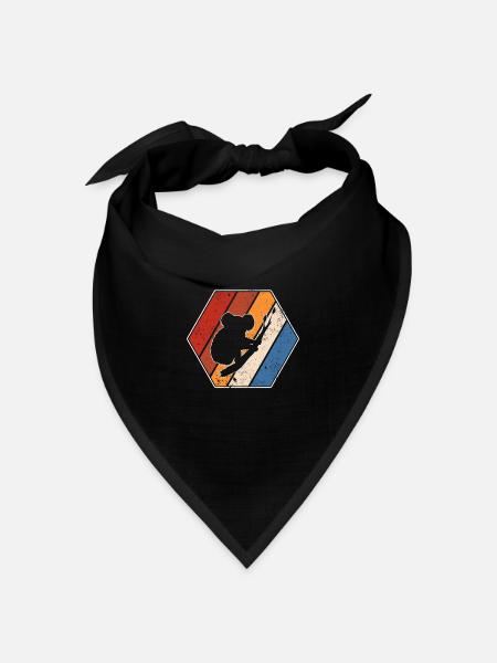 Koala Retro - Bandana Dreieckstuch - Schwarz