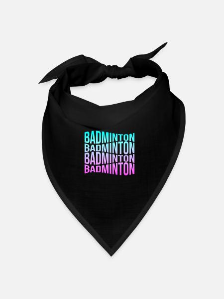 Badminton - Bandana Dreieckstuch - Schwarz