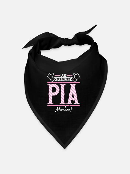 Pia Geschenkidee Geschenk Geburtstag - Bandana Dreieckstuch - Schwarz