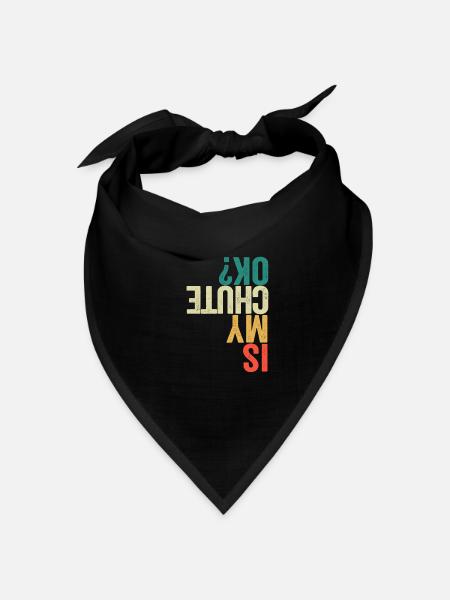Ist mein Fallschirm in Ordnung Lustig Fallschirm - Bandana Dreieckstuch - Schwarz