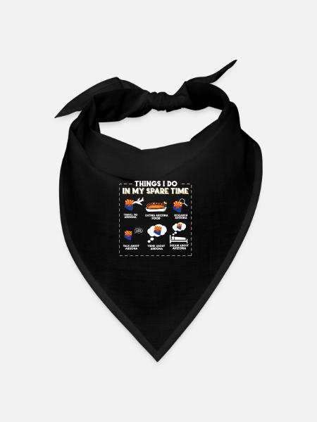 Dinge, die ich in meiner Freizeit tue Arizona - Bandana Dreieckstuch - Schwarz
