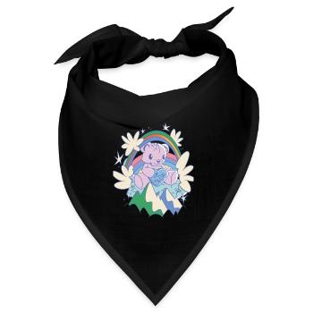 Rainbow Hug Me Cute Teddy Hug Time Teddy Bear - Bandana Dreieckstuch - Schwarz - Vorne
