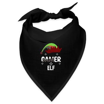 Christmas time - Bandana Dreieckstuch - Schwarz - Vorne