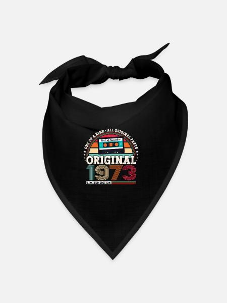 November Jahrgang 1973 49. Geburtstag Geschenk - Bandana Dreieckstuch - Schwarz