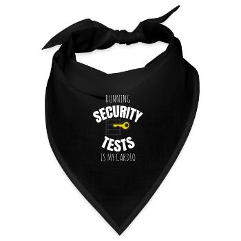 Cybersecurity - IT-Sicherheit Informatiker - Bandana Dreieckstuch - Schwarz - Vorne