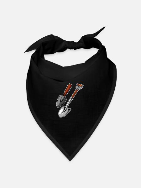 Hobbygärtner Garten - Bandana Dreieckstuch - Schwarz