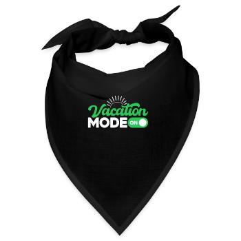 Vacation Mode On - Bandana Dreieckstuch - Schwarz - Vorne