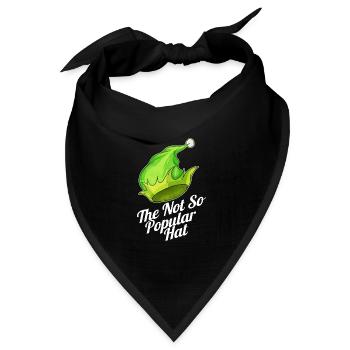 The Elfs Hat Is The Not So Popular Hat For - Bandana Dreieckstuch - Schwarz - Vorne
