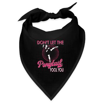 Karate Taekwondo Kampfsport Karate Mma Kick Box - Bandana Dreieckstuch - Schwarz - Vorne