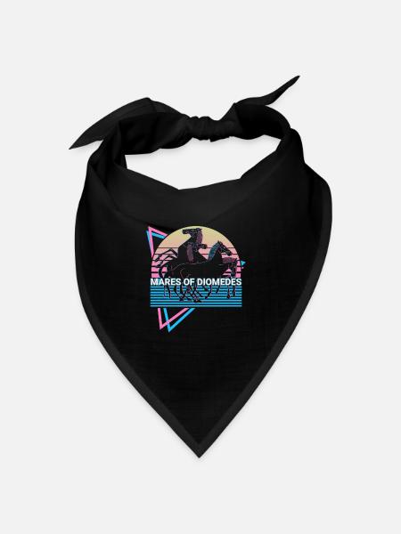 Stuten des Diomedes Mythische Kreatur Altgriechisc - Bandana Dreieckstuch - Schwarz