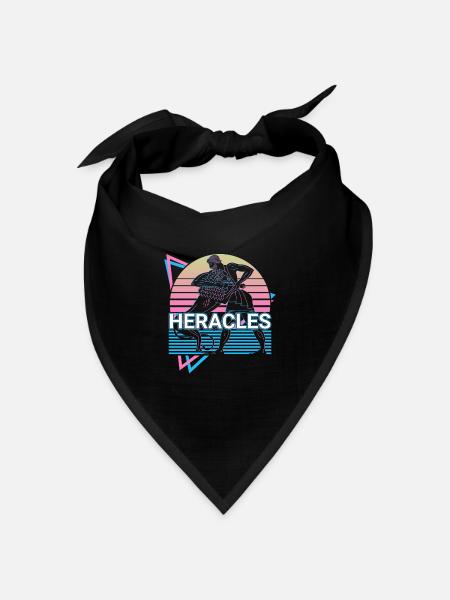 Herakles Herkules Antike griechische Mythologie Re - Bandana Dreieckstuch - Schwarz