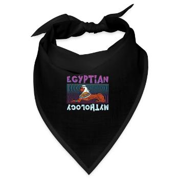 Ägyptische Mythologie Ägyptische Götter - Bandana Dreieckstuch - Schwarz - Vorne