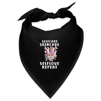 Beautician Esthetician Make Up Beauty-care Salon - Bandana Dreieckstuch - Schwarz - Vorne