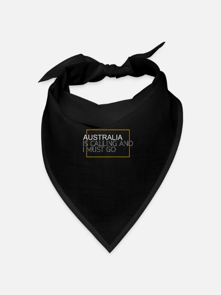 Australien Spruch - Bandana Dreieckstuch - Schwarz