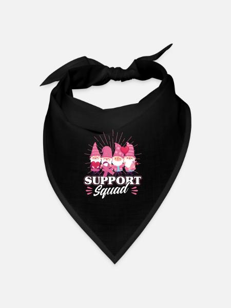 Gnome Support Suqad - Bandana Dreieckstuch - Schwarz
