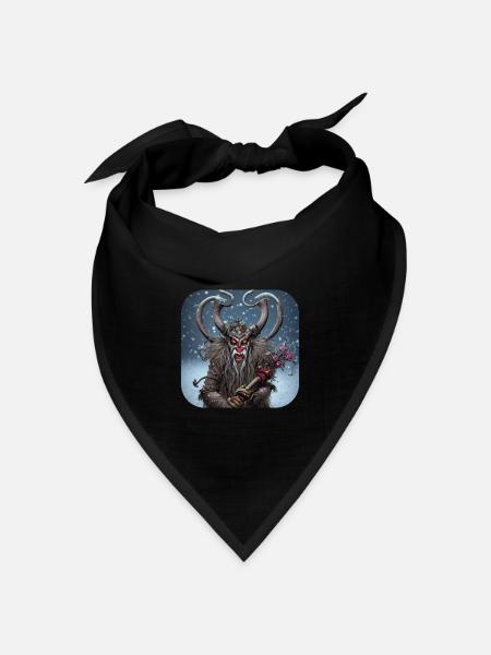 Krampus - Bandana Dreieckstuch - Schwarz