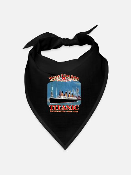 TITANIC Kreation Louis RUNEMBERG © Adagp - Bandana Dreieckstuch - Schwarz