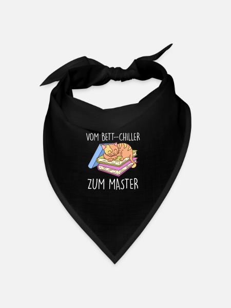 Vom Bett Chiller zum Master 2023 - Bandana Dreieckstuch - Schwarz