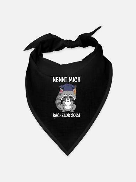 Bachelor 2023 Bachelor Abschluss 2023 - Bandana Dreieckstuch - Schwarz