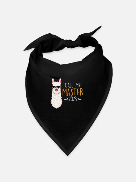 Studium Ende Masterabschluss 2023 Master - Bandana Dreieckstuch - Schwarz