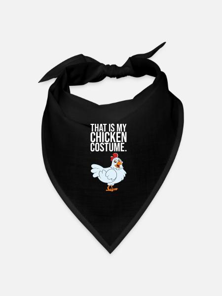 That Is My Chicken Costume - Bandana Dreieckstuch - Schwarz