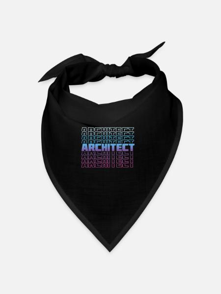 Architect Architekt Architektur Gebäude - Bandana Dreieckstuch - Schwarz